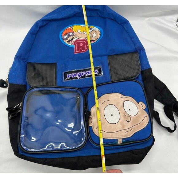 VINTAGE 1999 Rugrats Backpack - Viacom Nickelodeon - Blue - Tommy Pickles - Picture 13 of 13